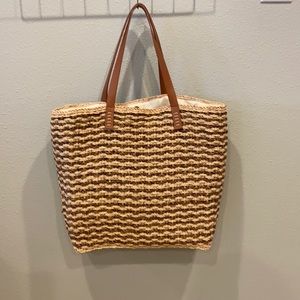 Woven Raffia Tote
